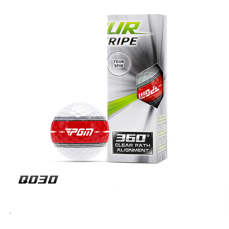 PGM Golf Competition Ball Practice Ball Rubber 360 ° Orbit Alignment Line Two-layer Sphere Q030