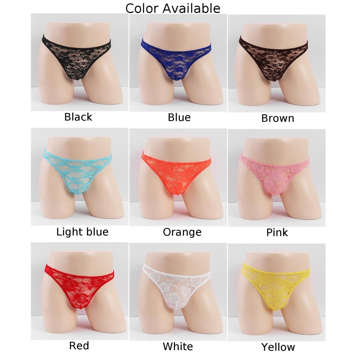 【BLUEHOPE】 Panties Men Briefs Sissy Pouch Translucent Breathable Briefs Underwear