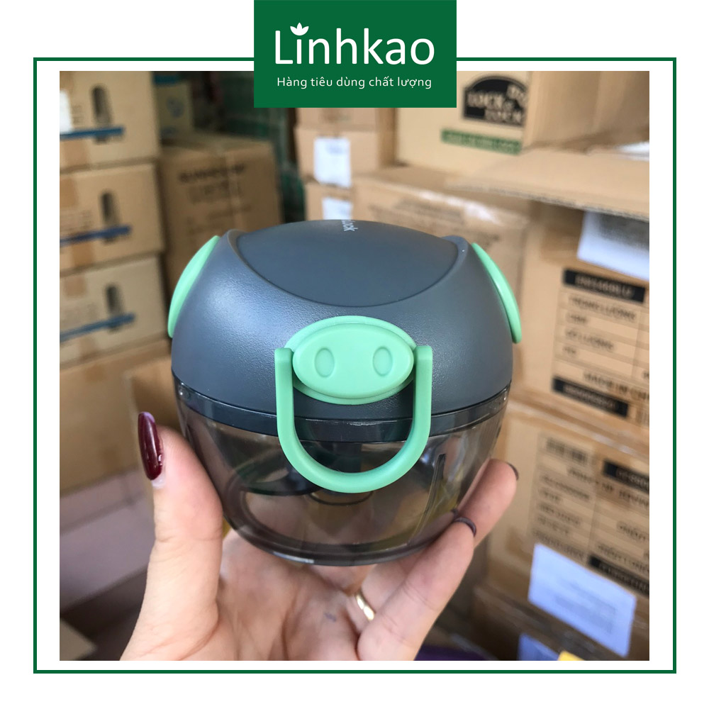 MÁY XAY TỎI ỚT LOCK&LOCK MINI HÌNH CHÚ HEO