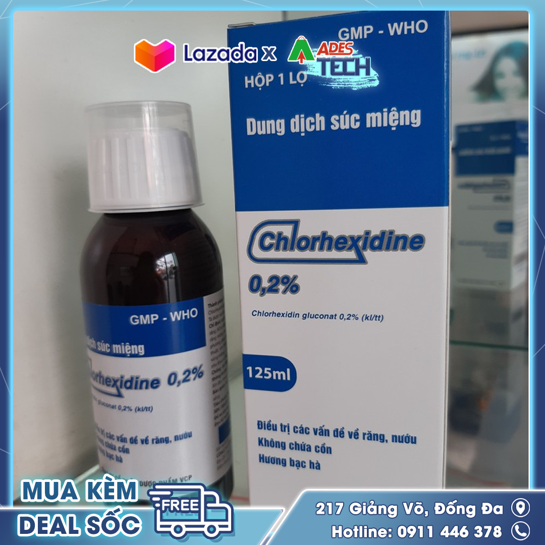Dung dịch súc miệng CHLORHEXIDINE 0.2%
