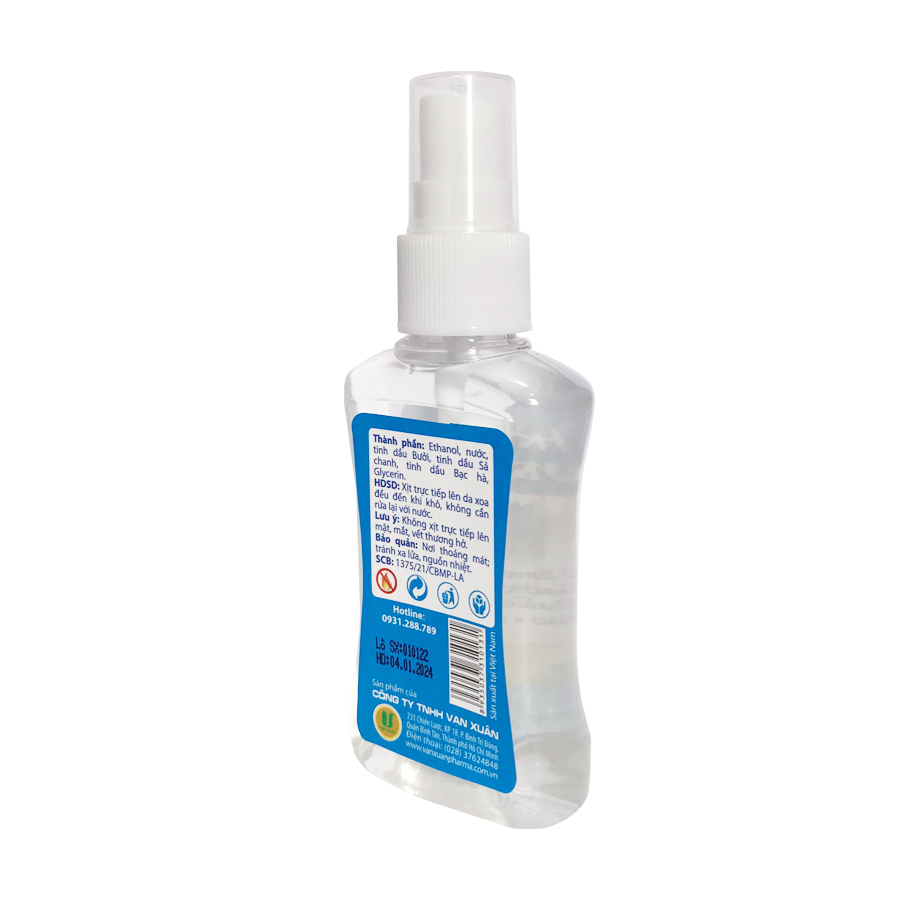Cồn sát khuẩn " Hương Vạn Xuân" 60ml