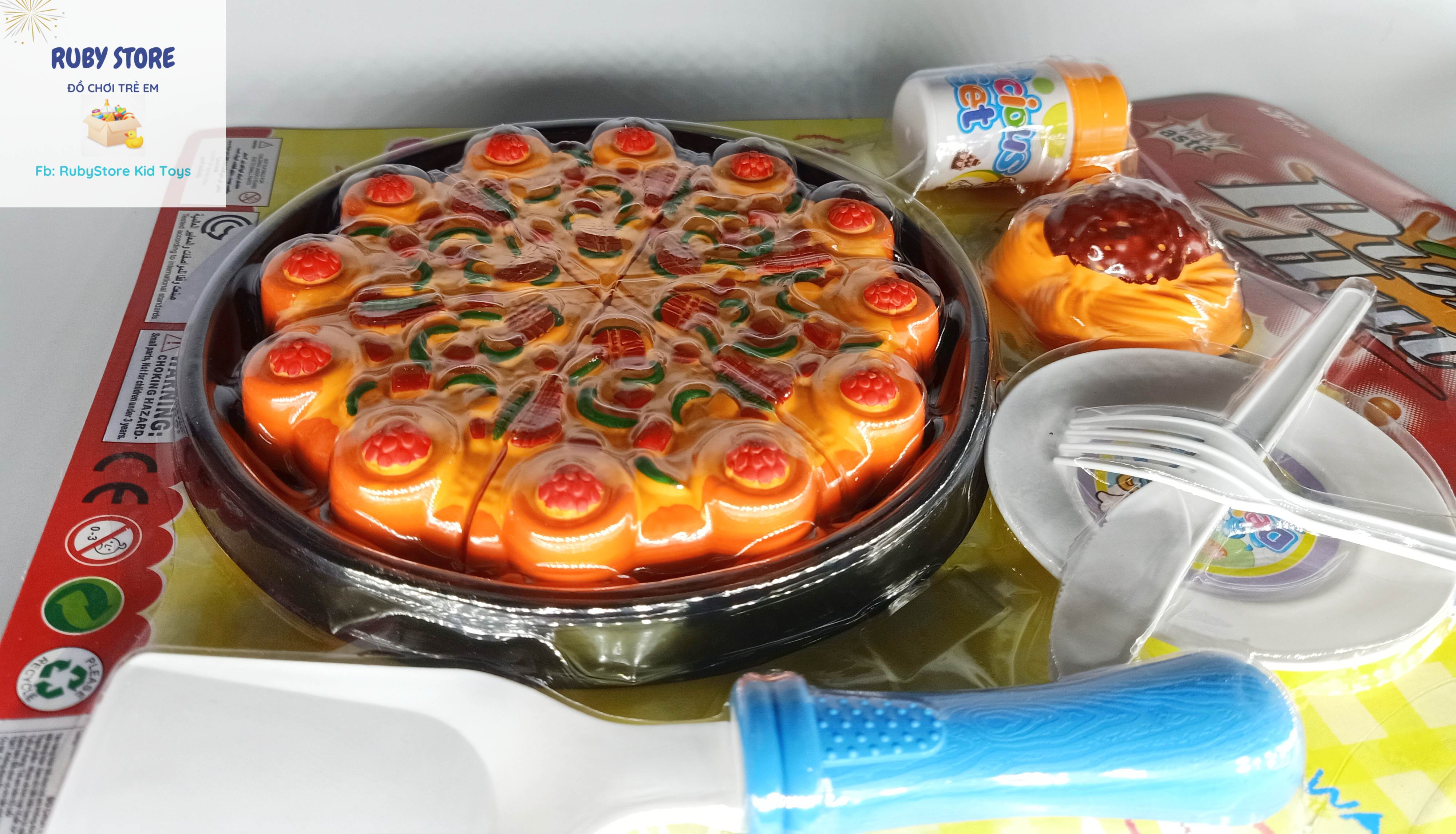 VỈ ĐỒ CHƠI BÁNH PIZZA, BÁNH NGỌT