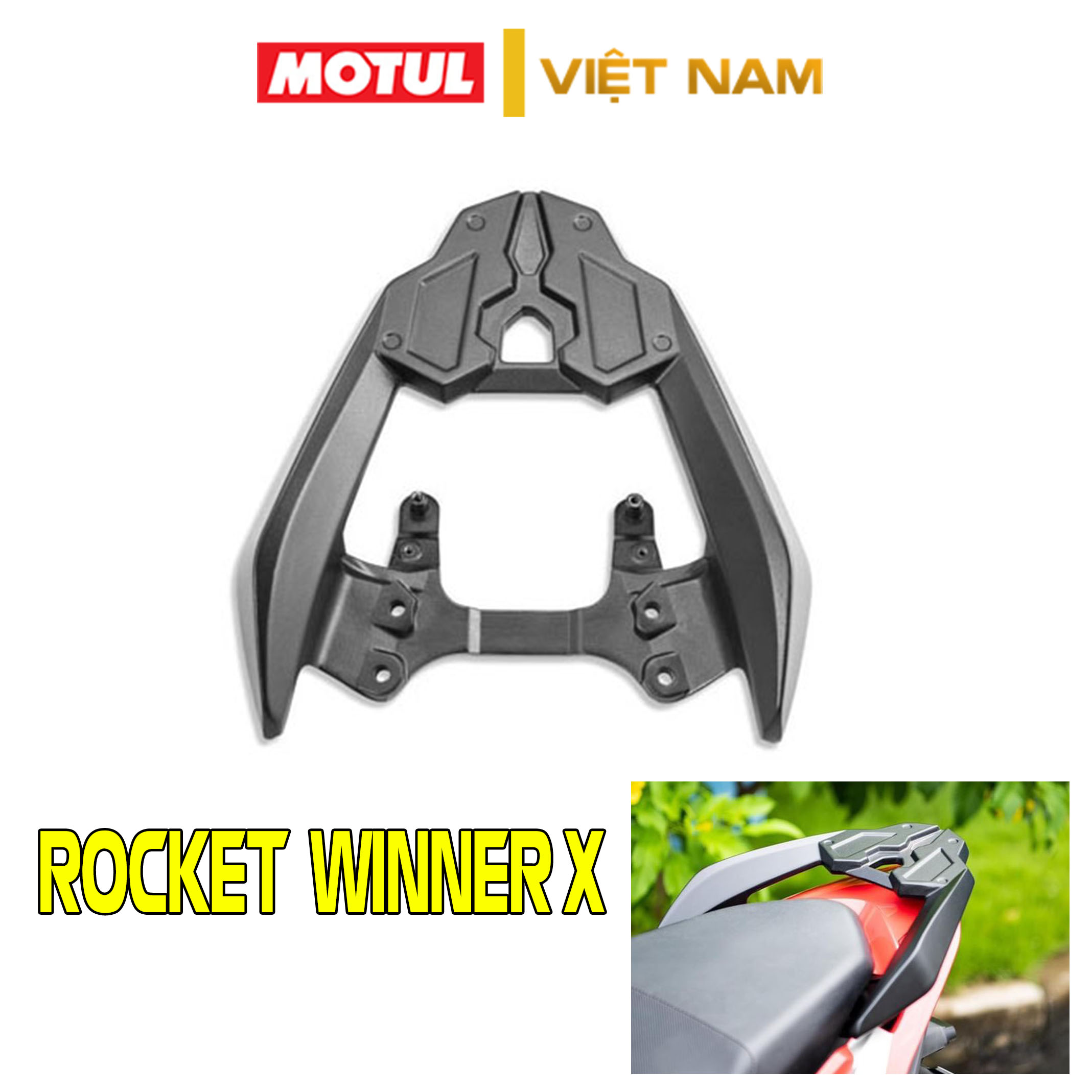 Cảng sau Winner X, Winner V2, Winner 2021 mẫu Rocket thay thế tay dắt zin nhôm đúc cao cấp