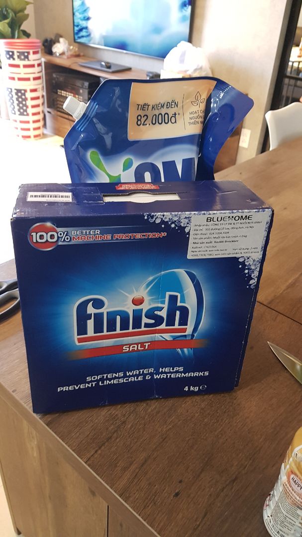 Muối rửa bát Finish 4.0 kg