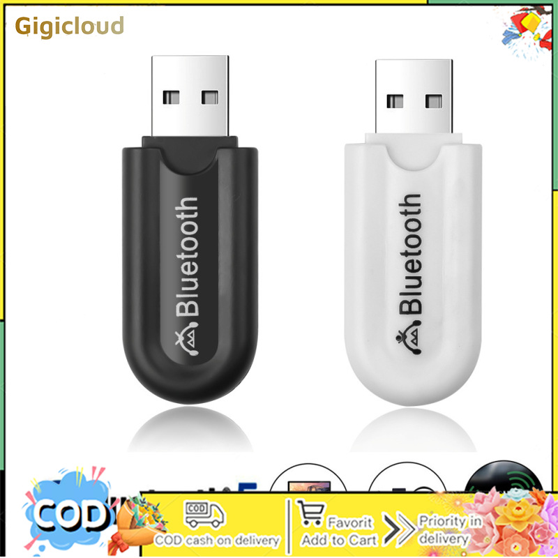 Car USB Bluetooth-compatible Adapter Audio Music Transmitter Receiver 3.5mm Aux For For Tv Pc Headphones
