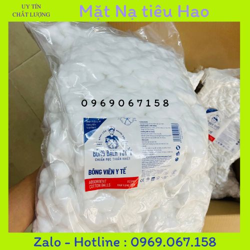 Bông viên bạch tuyết túi 500g