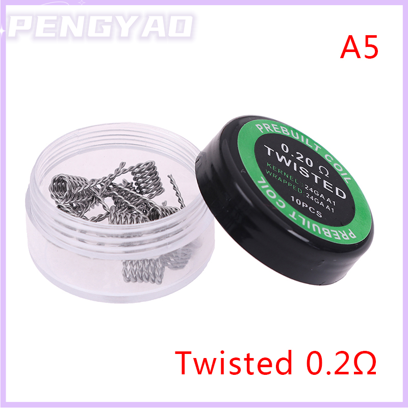 10 cái/hộp cuộn dây Clapton tổ ong hợp nhất Xoắn A1 cuộn dây quấn sẵn RDA