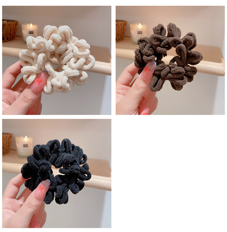 Dây buộc tóc scrunchies phong cách hàn quốc, dây chun cột tóc