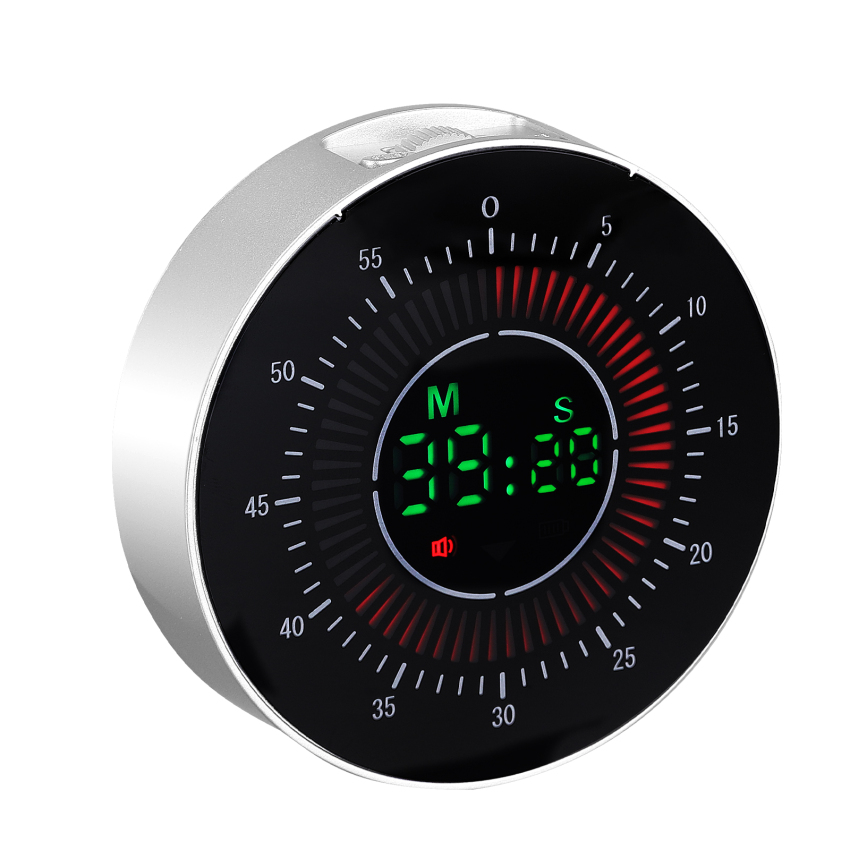 Pro Digital Rechargeable Visual Timer With 3.4 Inch Colour Screen, 60 Minutes Countdown Kitchen Timer For Children Adults, Time Management Tool For Learning Work Cooking Teaching