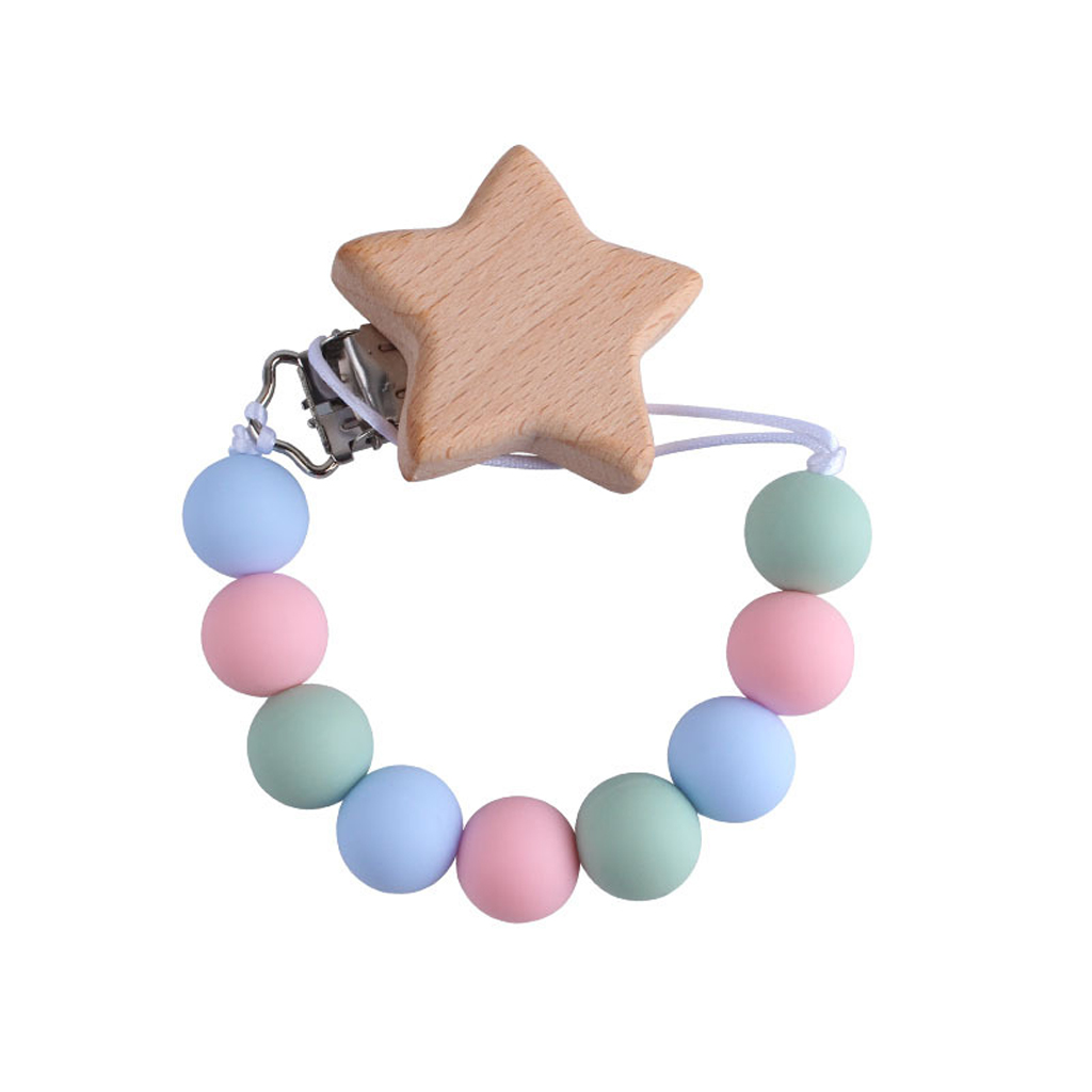 Silicone Baby Pacifier Clips Silicone Pacifier Chain Holder Baby Shower Gift