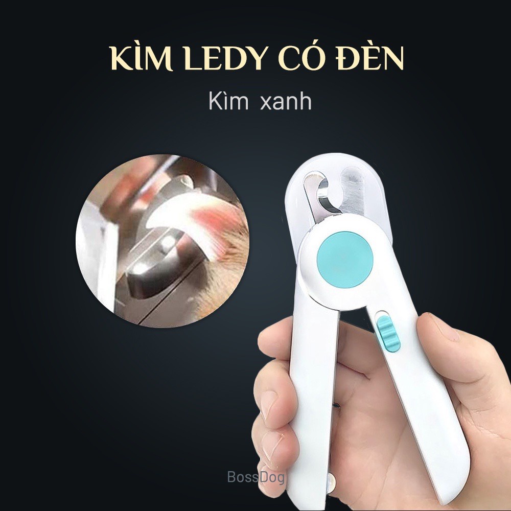 Kìm căt móng cho chó mèo có đèn LED - Đèn chiếu Tủy