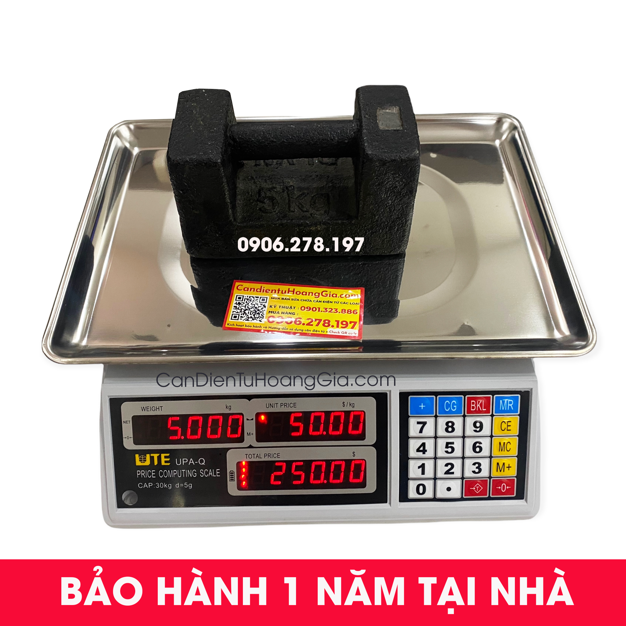 Bán cân điện tử 30KG UTE Chống nước 80%