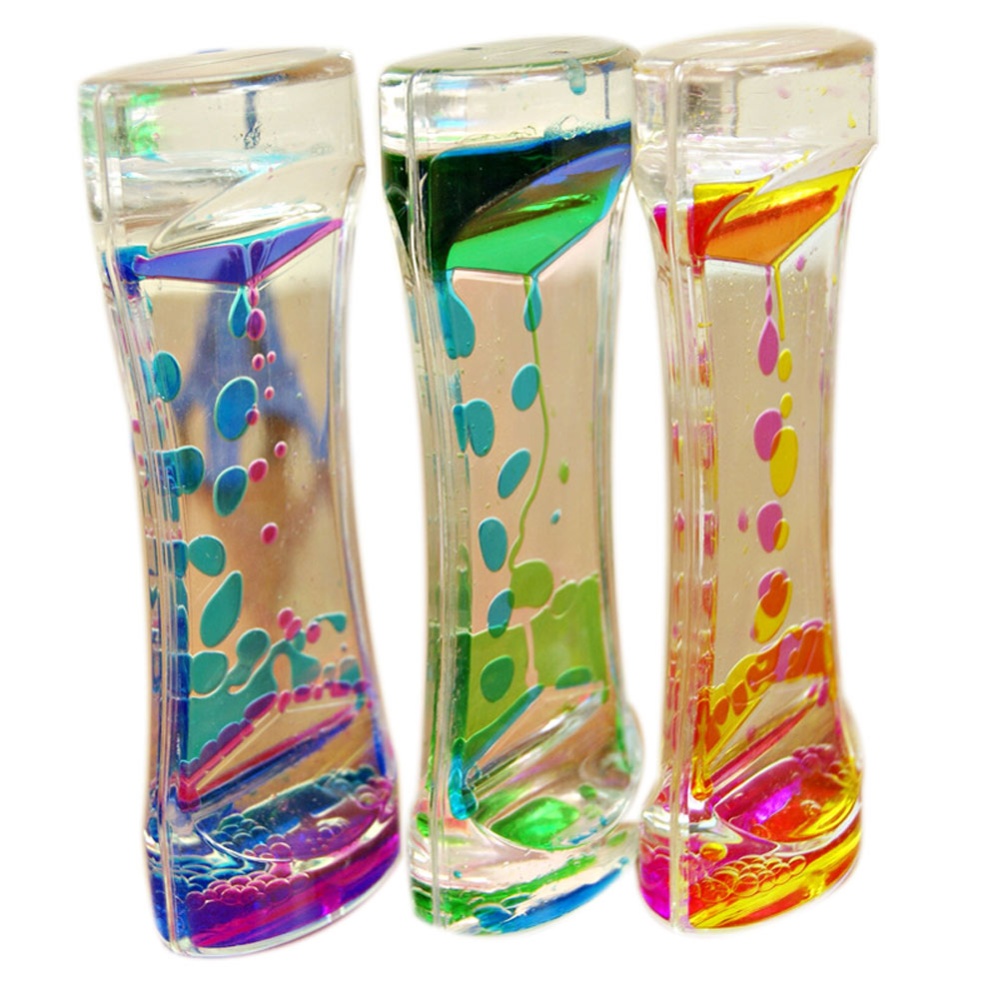 Oil Based Visual Timer 【New Trend】Floating Color Mix Illusion Timer Liquid Motion Visual Slim ...