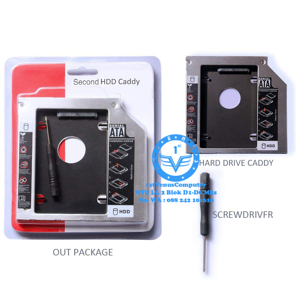 HDD CADDY SECOND 12MM SECOND HDD CADDY 12 MM CASE SSD HDD / COM06CAD Lazada Indonesia