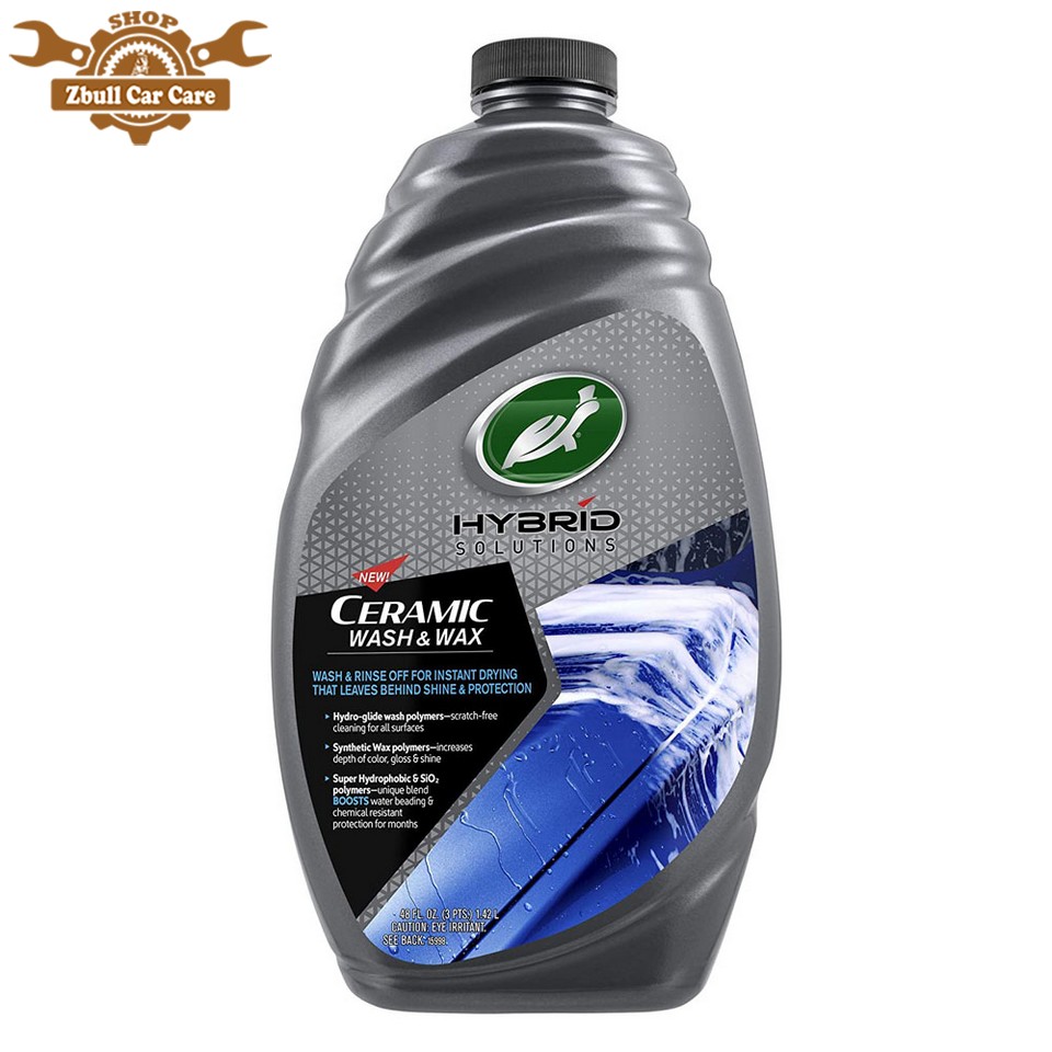 Turtle Wax nước rửa xe ô tô bóng sơn cao cấp Ceramic Wash and Wax 1.42 lít