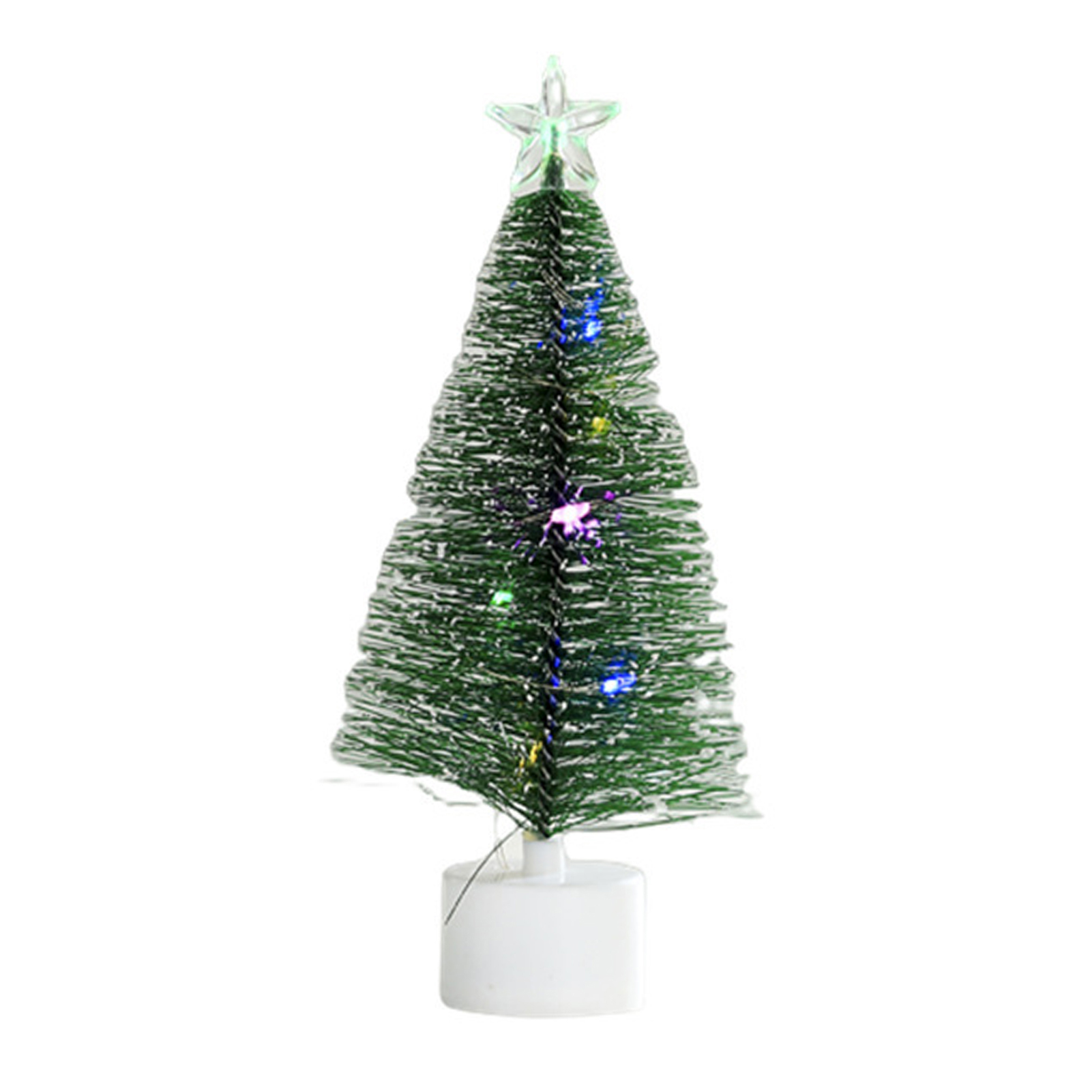 BlueX Mini Christmas Tree 3d Christmas Tree Mini Led Glowing Christmas Tree Colorful String Light Desktop Decoration for Winter Holiday Perfect New Year Gift