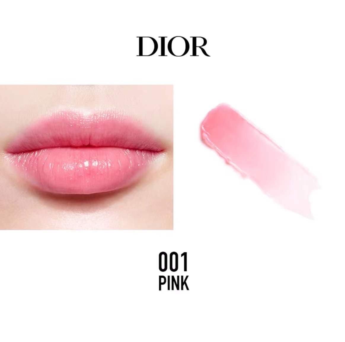 #Amelie Mall ลิปบาล์ม Dior Addict lip glow 3.2g บำรุงริมฝีปาก ให้ความชุ่มชื้น สี 001 pink และ 004 Coral ใช้แล้วสดใส ร่าเริง ⭐พร้อมส่ง⭐  ชื่อสี PINK001