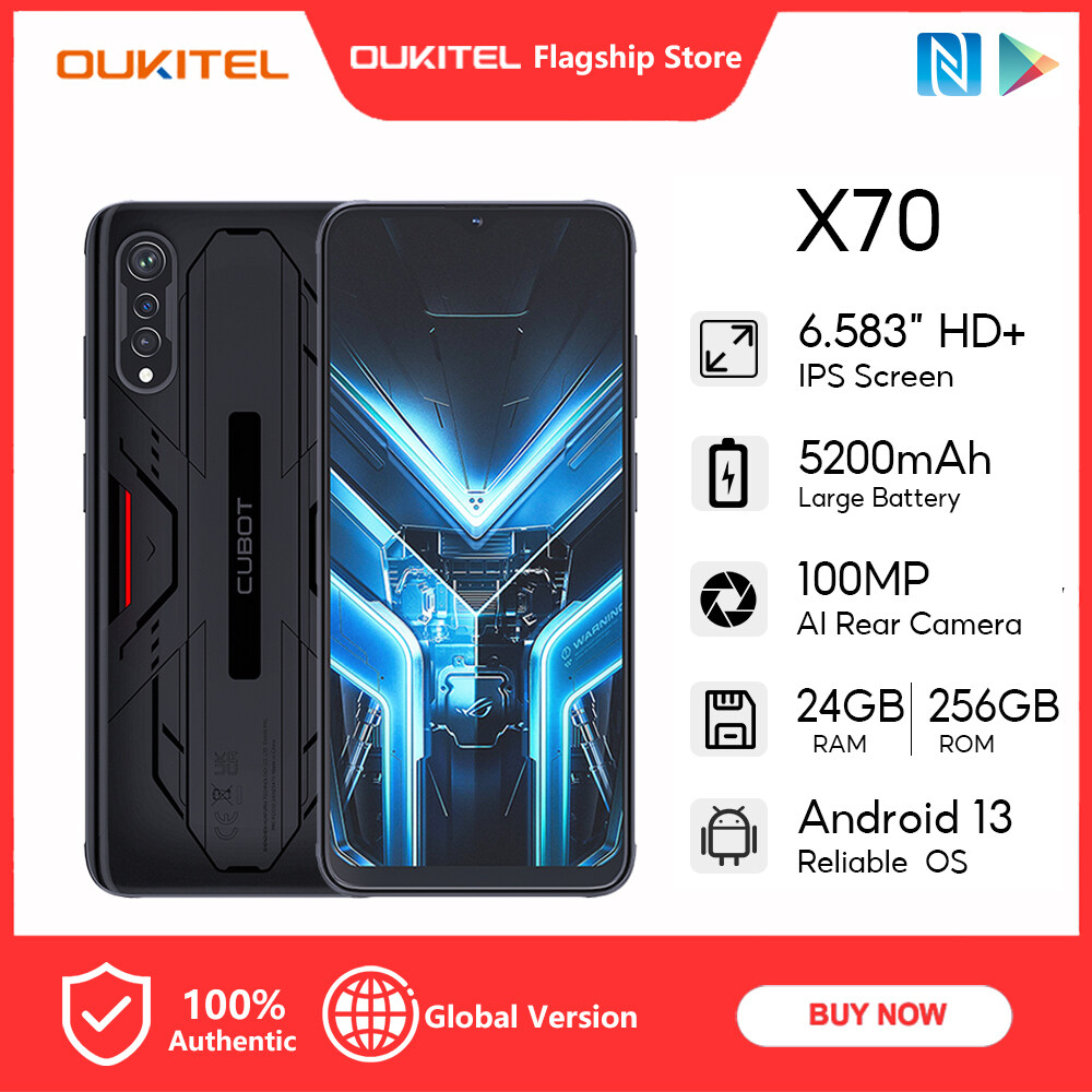 Official shop】CUBOT X70 Smartphone Helio G99 Octa-Core 120Hz 6.583 Inch  Screen 24GB RAM(12+12GB) 256GB ROM 5200mAh 100MP Camera Mobile Phone NFC