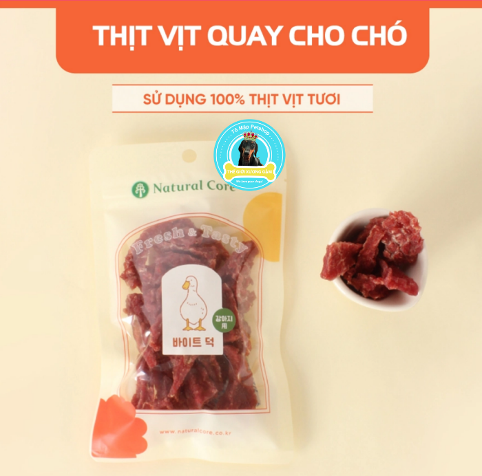 NATURAL CORE SNACK KHÔ THỊT QUAY CHO CHÓ 70G