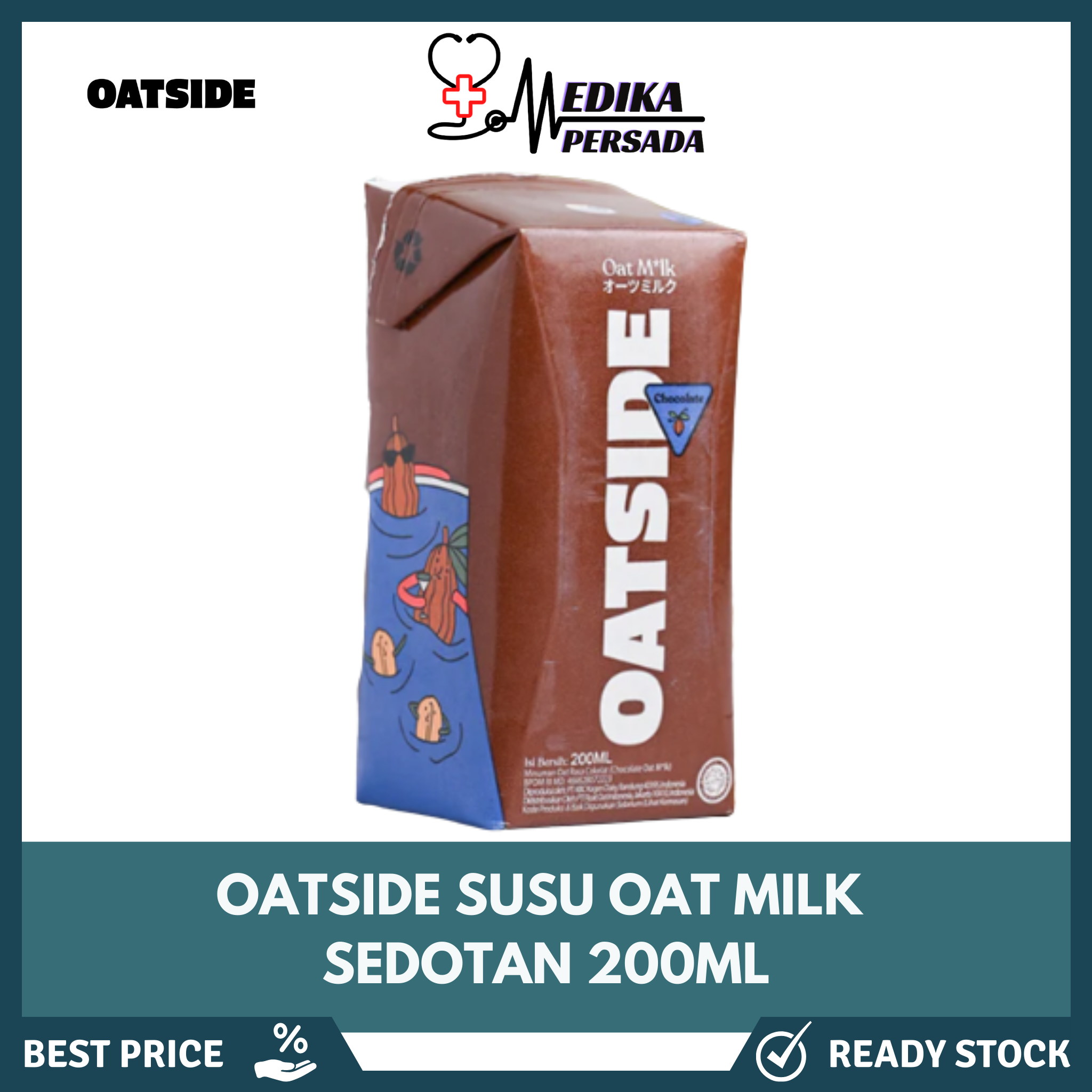 OATSIDE MINI STRAW Oat Milk 200 ML With Straw Sedotan Lazada