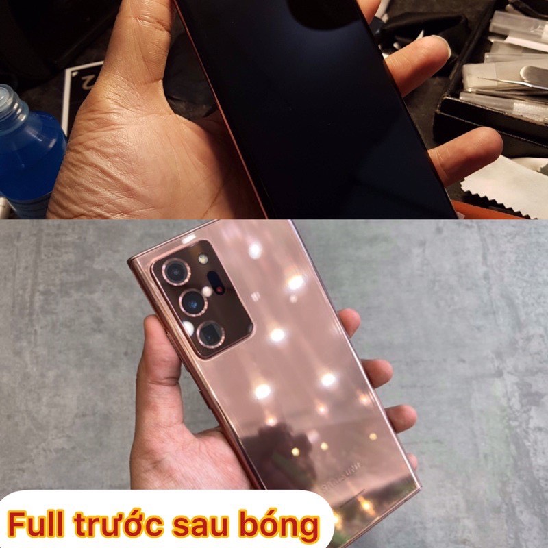 Dán PPF Nhám 4 lớp Samsung Note 20 , Note 20 Ultra , Note 10 Plus , Note 10 , Note 9 Full lưng viền , Full màn hình cong , dán cực dễ