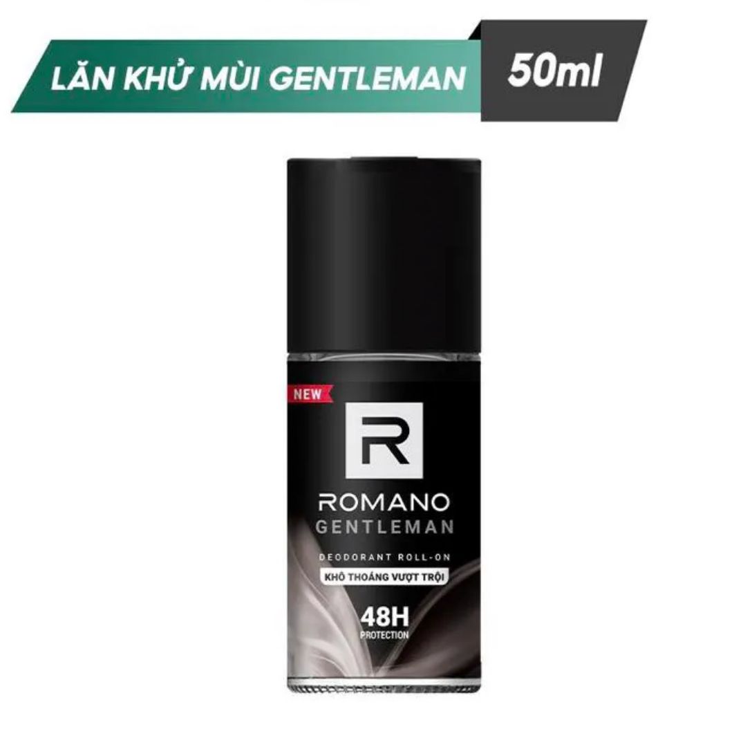 [HCM]Lăn khử mùi Romano Gentleman chai 50ml