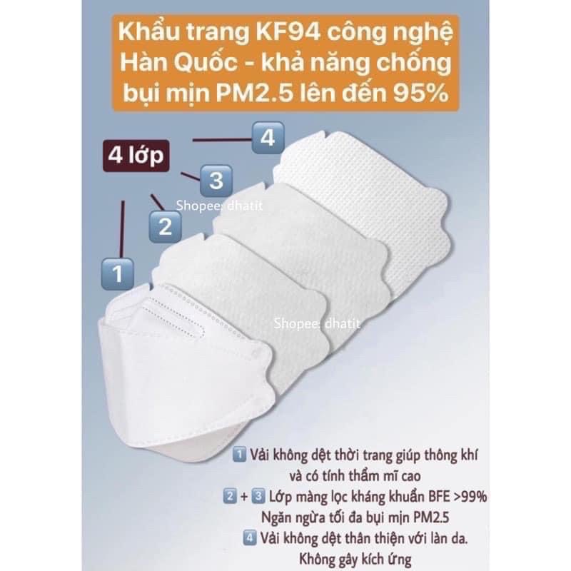 Khẩu Trang KF94 4D Mask Gói 10 Cái