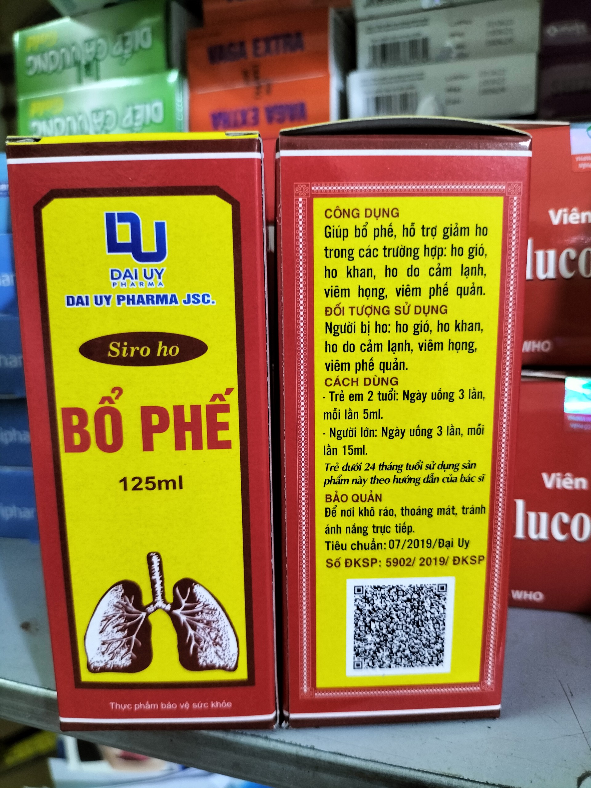 Bổ Phế Công Ty Dược Phẩm Đại Uy (Chai 125ml)