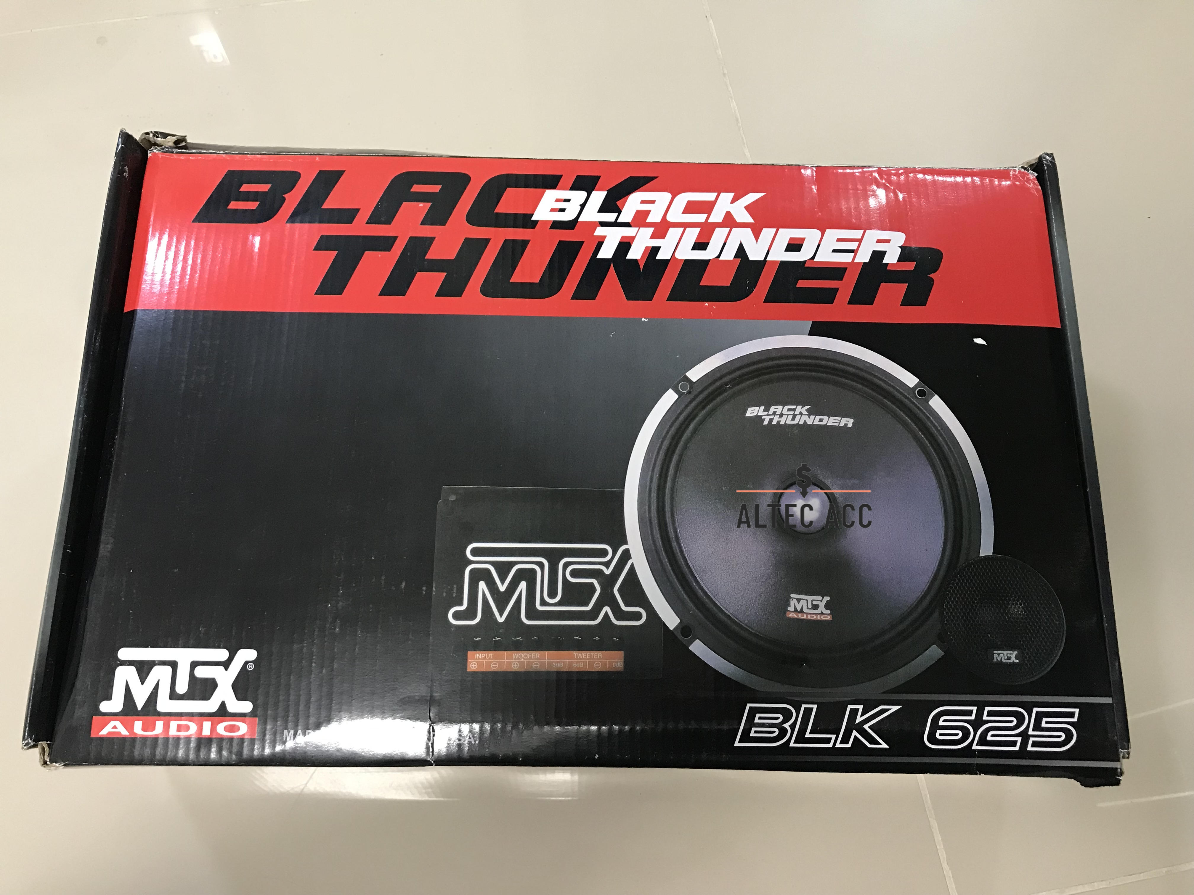 MTX BLACK THUNDER COMPONENT SPEAKER (BLK 625)125Watts Ready Stock