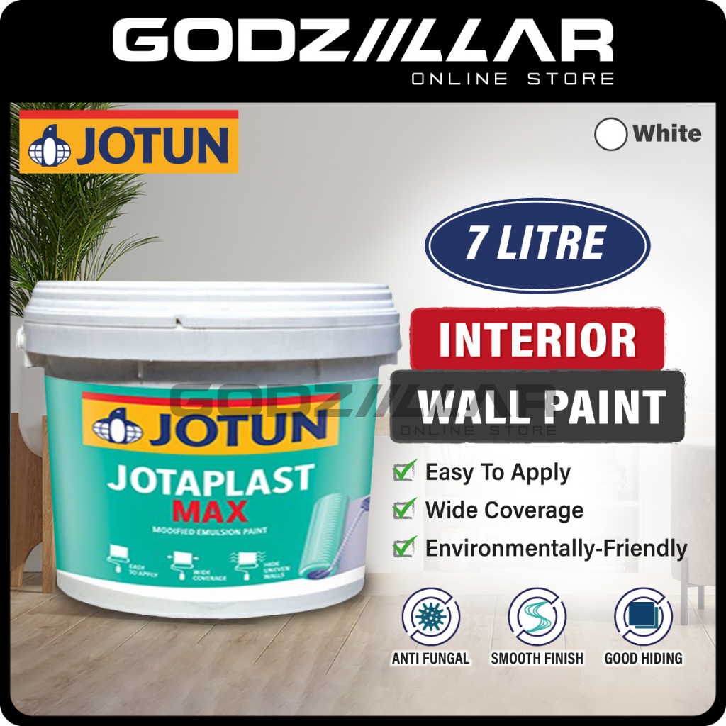 7L Jotun Jotaplast Max Acrylic Emulsion White | Interior Wall Paint ...