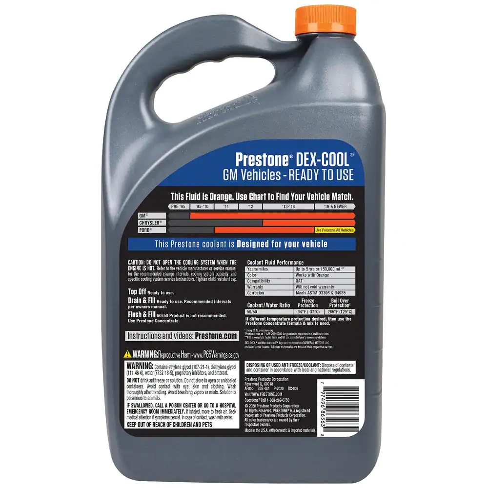 Nước làm mát động cơ Prestone DexCool - can 3.78 lít