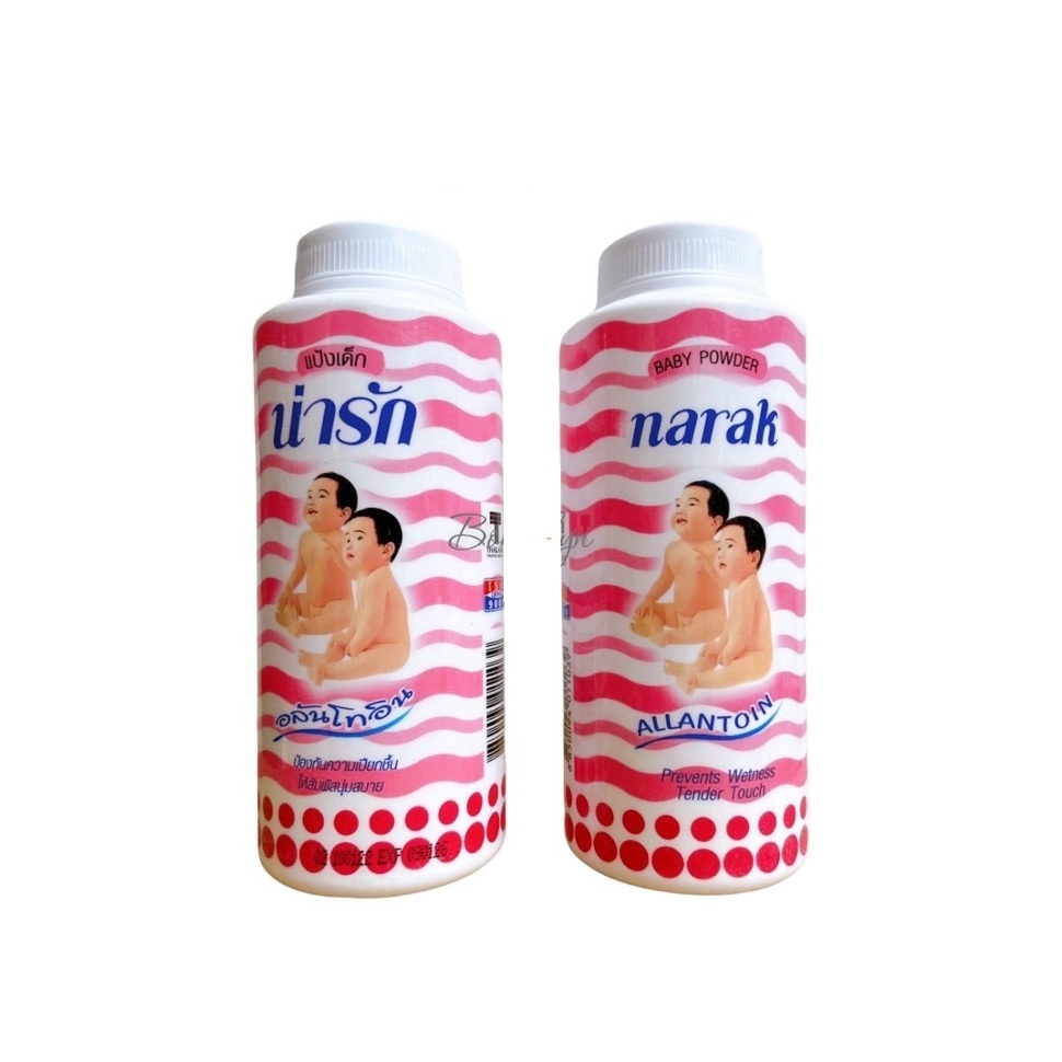 Phấn thơm em bé, Phấn rôm cho bé Narak Thái Lan chai 25g - 150g
