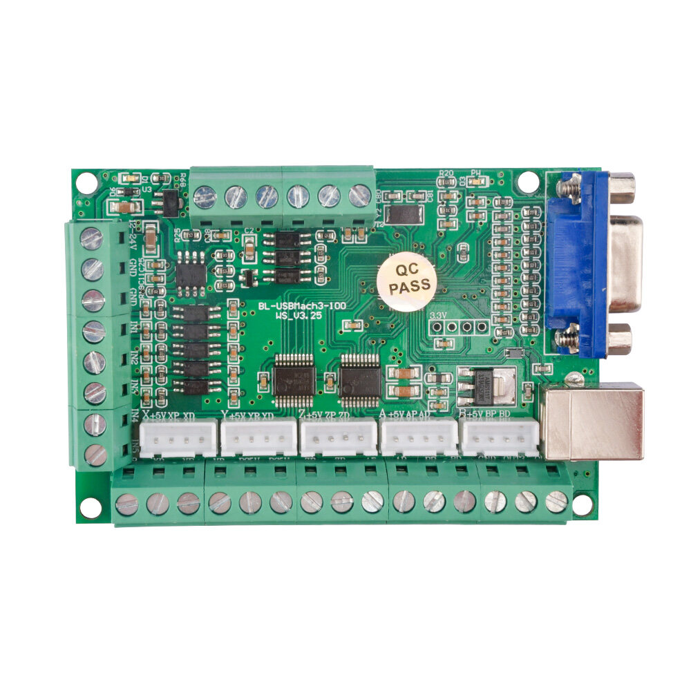 diymore slope MACH3 Interface Board USB Interface Board Engraving Machine Cnc Motion Control Card 5-axis Interface