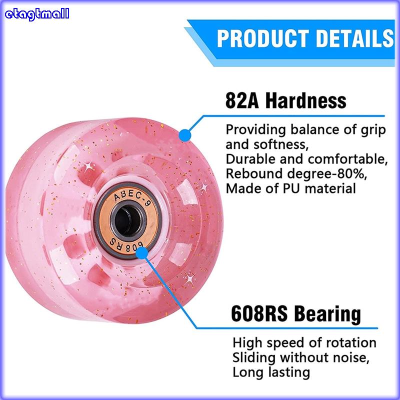 Nezylaf 8-Pack Quad Roller Skate Wheels With Barbados | Ubuy