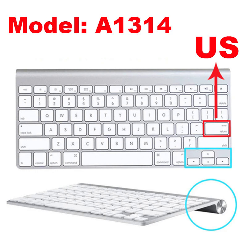 Keyboard cover for imac a1314 a1644 a1843 a1243 wireless bluetooth magic numeric silicone eu us uk protector skin for apple g6