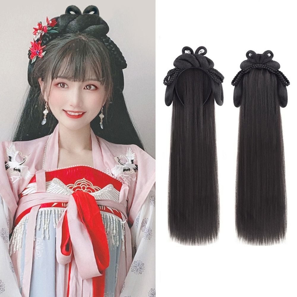Japanese Girl Wig Hair Long Straight Hair Woman Sweet Fashion Hairpieces