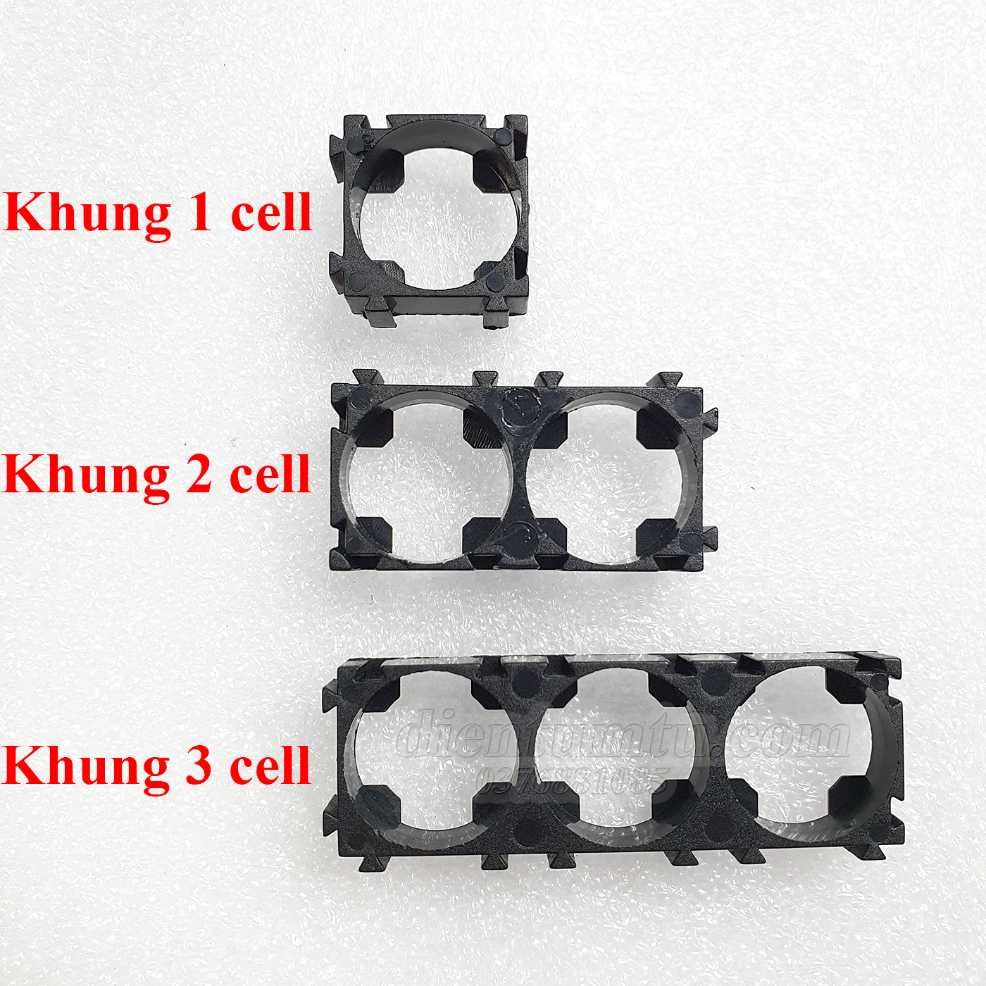 Khung - Đế Ghép và Cố Định Cell Pin 18650