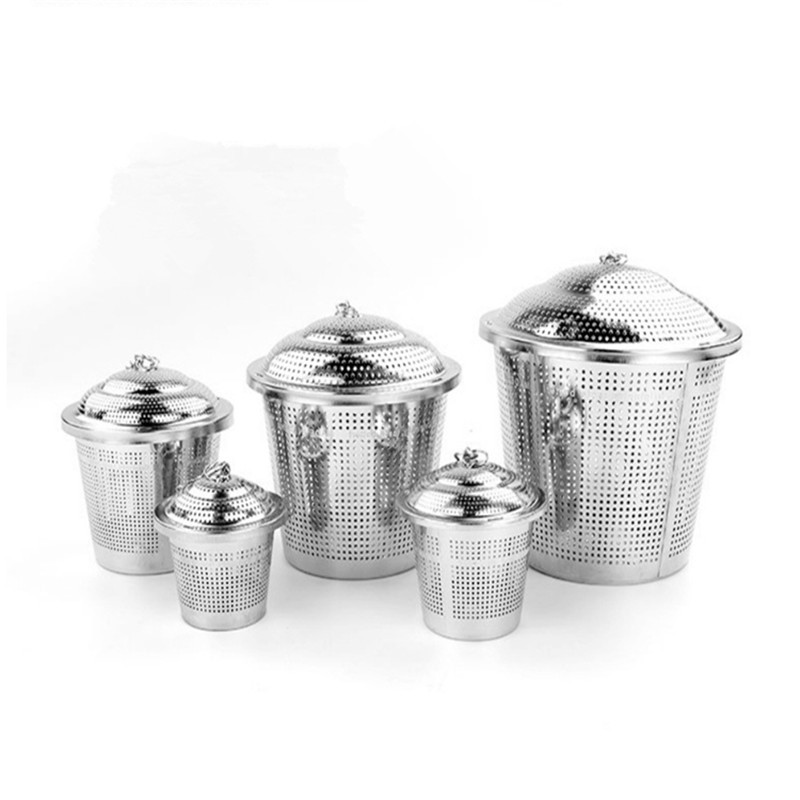 Kitchen Supply - Premium Stainless Steel Tea Ball Strainer Infusers with Micro Perforated Mesh - Steep Loose Leaf Tea, Herbal, Spices & Seasonings - Teapot, Tea & Coffee Cup Mug