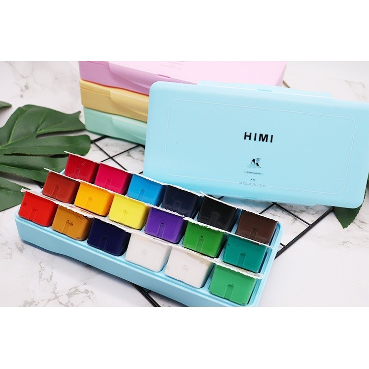 Màu Gouache HiMi dạng thạch bộ 24 màu