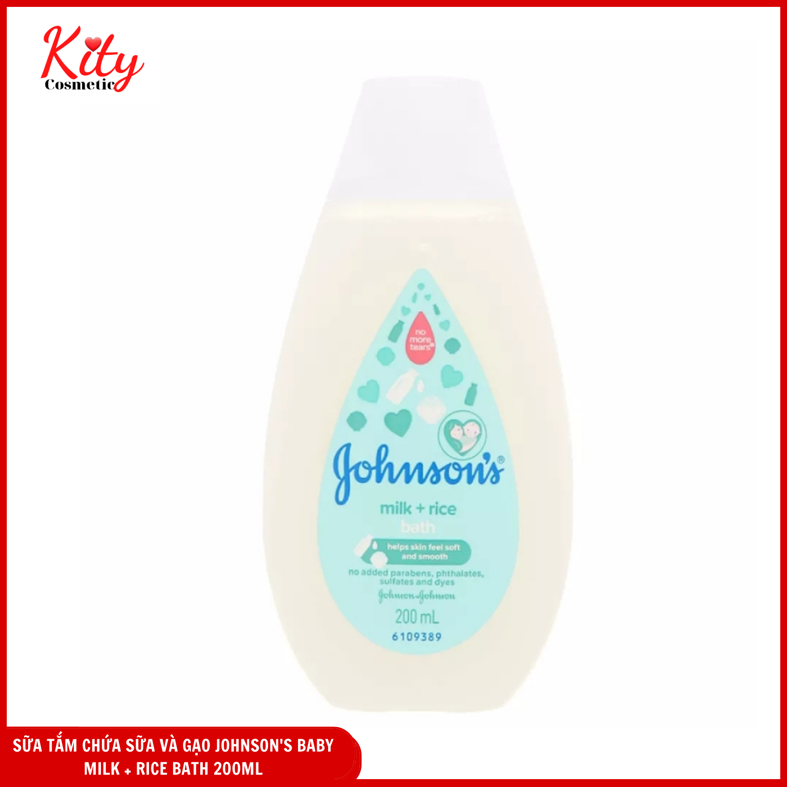 [HCM]Sữa tắm chứa sữa và gạo Johnsons Baby Bath Milk + Rice (200ml) thumbnail