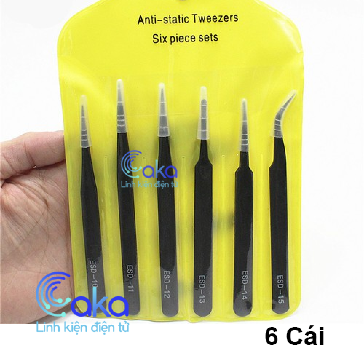 Bộ 6 cây nhíp gắp linh kiện, nhíp ɡhép lông mi, nối tóc... các loại hình dáng