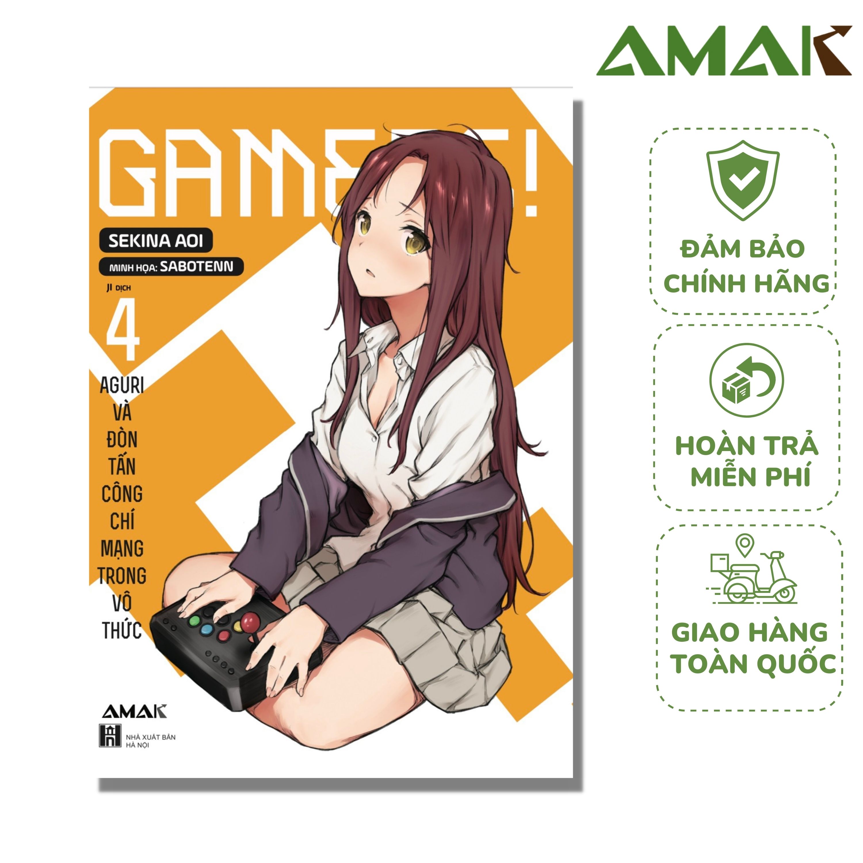 GAMERS Tập 4 - Amak Books - Tặng kèm bookmark bế hình, postcard