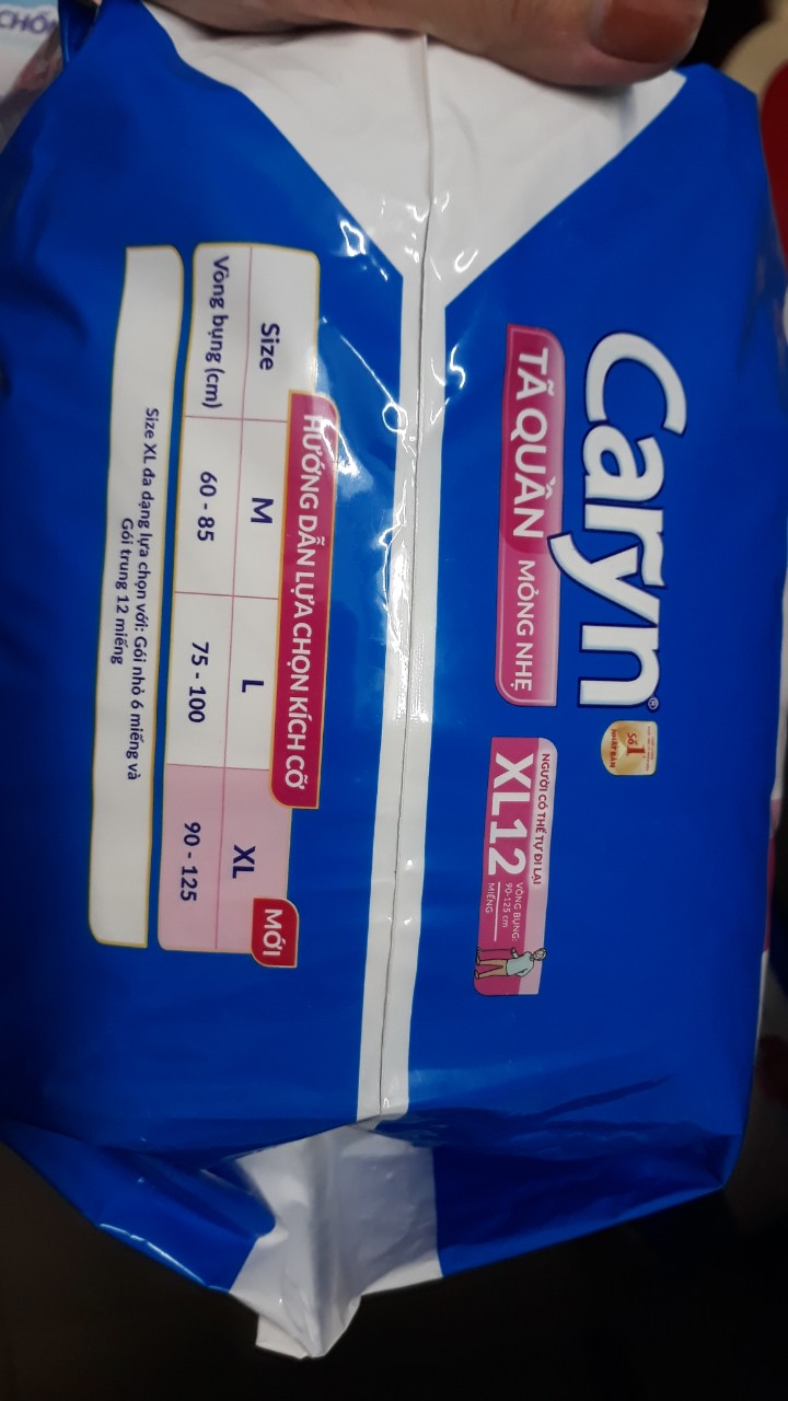 Tã quần Caryn M16/L14/XL12