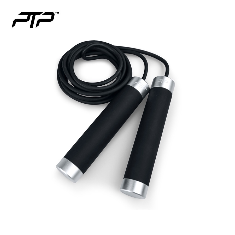 Ptp power weighted jump rope black wtr1