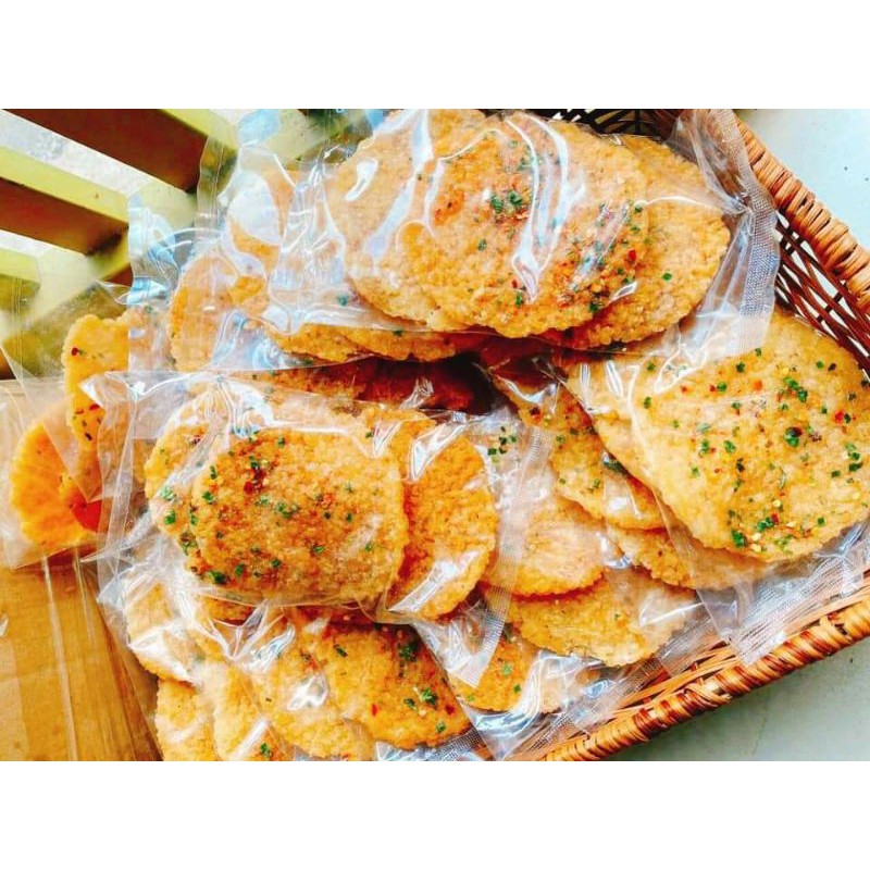 Cơm cháy nước mắm mỡ hành - Bịch 3 miếng món ăn vặt thơm ngon