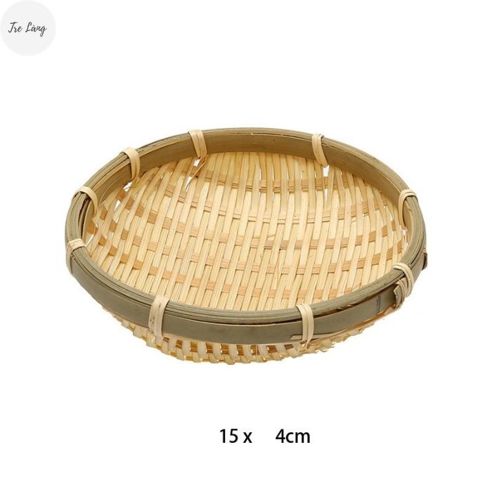 Rổ tre đan mini decor chụp ảnh đựng đồ nhỏ xinh TRE LÀNG