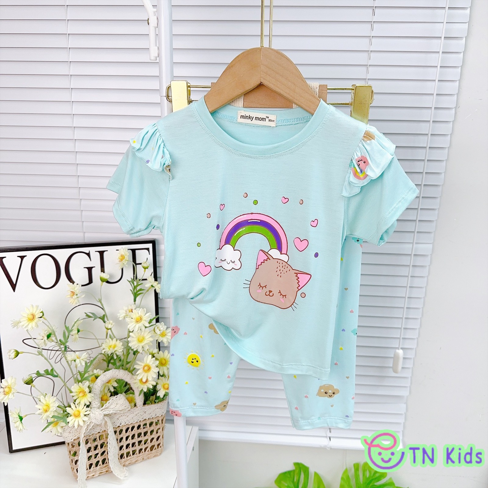 SET THUN LẠNH DÀI TAY CỘC VIỀN BÈO ĐỘC ĐÁO CHO BÉ (8-19KG)