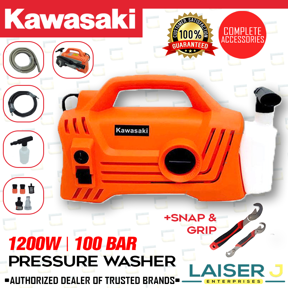 Kawasaki Pressure Washer HPW 220 with Free Snap & Grip Heavy Duty