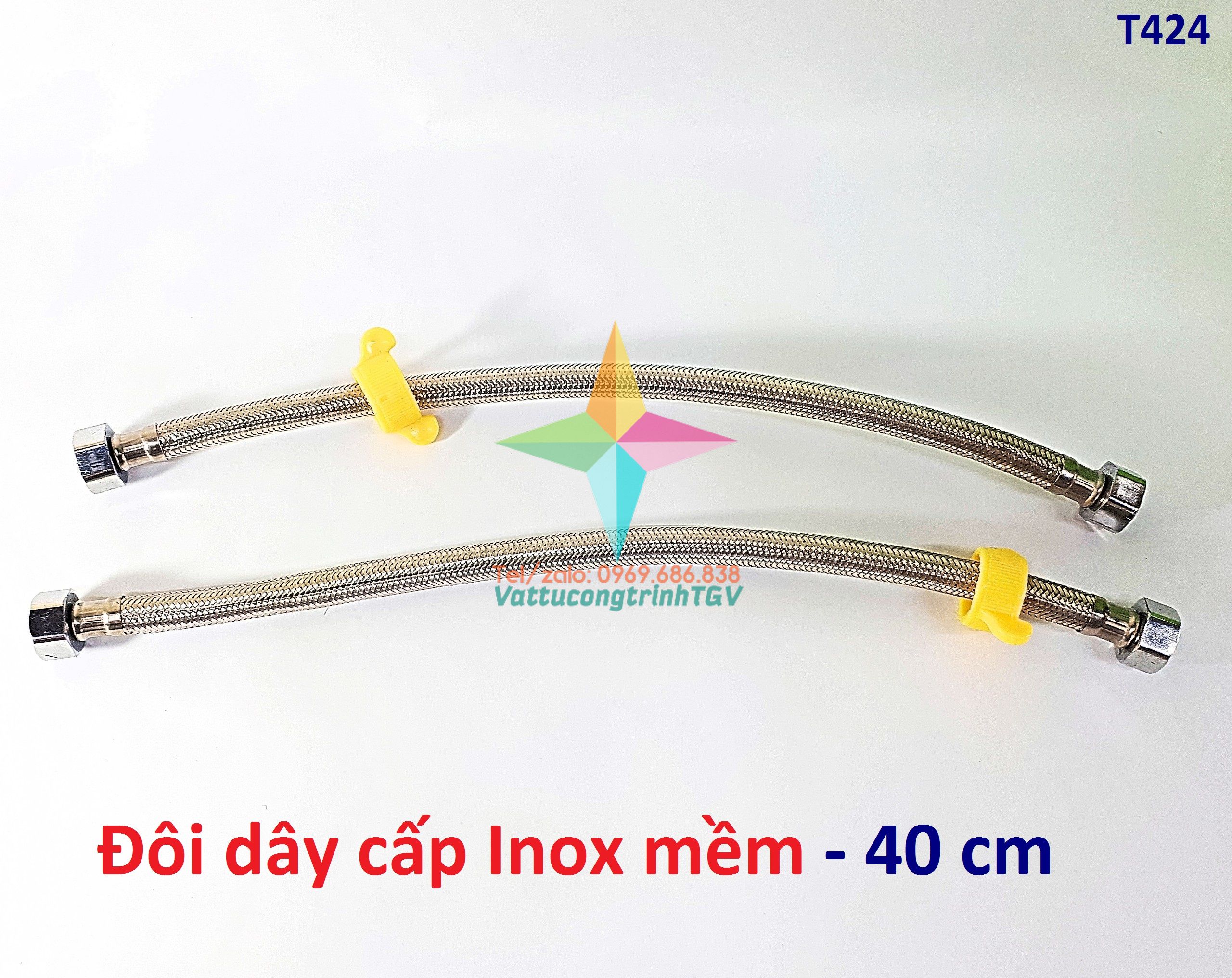Đôi dây cấp Inox mềm bình nóng lạnh