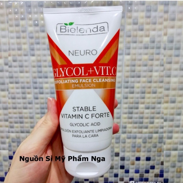 Sữa rửa mặt Bielenda Vit C làm sạch, trắng da